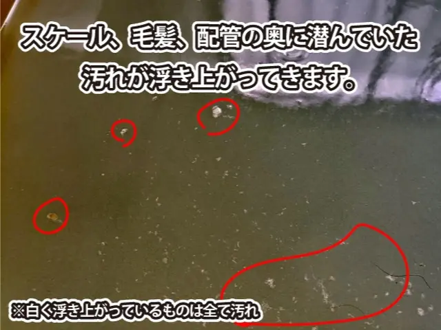 【汚れ出るとこお見せします】マイクロバブルと独自洗剤のW洗浄◎清潔な湯船をお届けサービスの画像