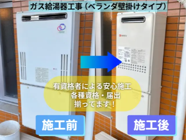 新規出店｜すぐ頼れる給湯器の専門店　貸出機もつけれます。サービスの画像