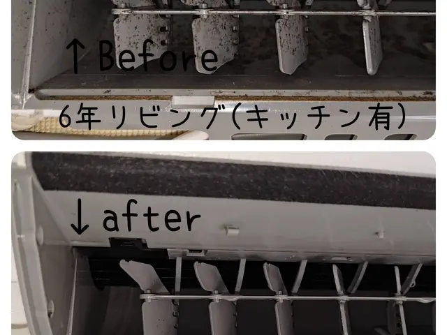 エアコン洗浄時には作業前の現状＆作業後の状況をお客様の目で確認してください♪サービスの画像