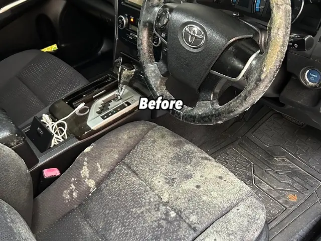 【洗車店の手作業車内清掃！】安心の洗剤で汚れも臭いもスッキリ！サービスの画像