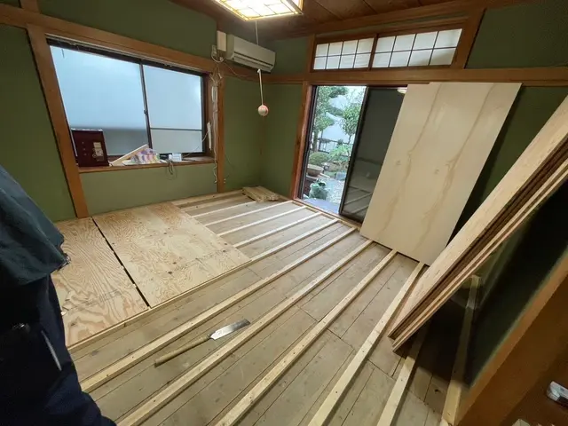 畳のお部屋をフローリングに！子供部屋や寝室に人気です★サービスの画像