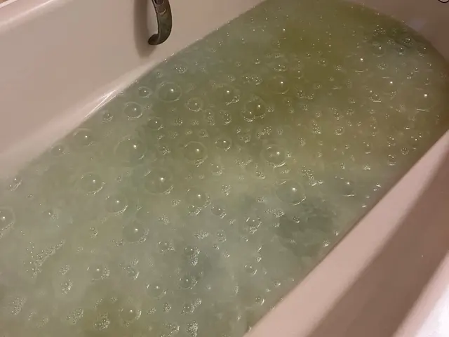 業務用洗浄剤で風呂釜内部を強力洗浄！快適なお風呂でゆっくり浸かりましょう(*^^サービスの画像