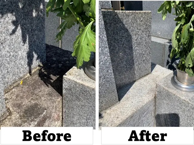 【墓石クリーニング】静岡県西部◆専用洗浄剤使用★手作業にて心を込めて作業します！サービスの画像