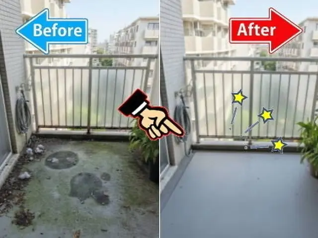 ◎25年の実績【お掃除のプロ集団】まかせて安心★高圧洗浄で汚れ一掃！ベランダ掃除サービスの画像