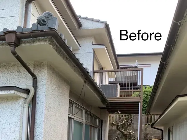 雨樋新設、雨樋交換、雨樋破損箇所の確認、修理、雨樋清掃サービスの画像
