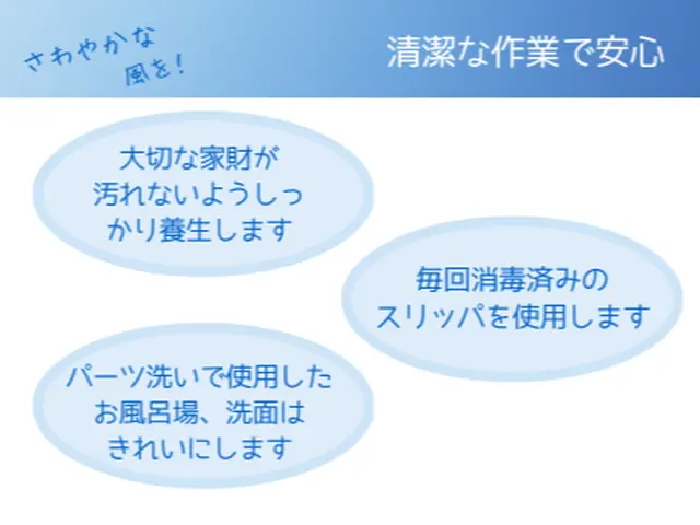 お子さんやペットにも安心のエコ洗剤使用。夫婦でお伺いします。サービスの画像