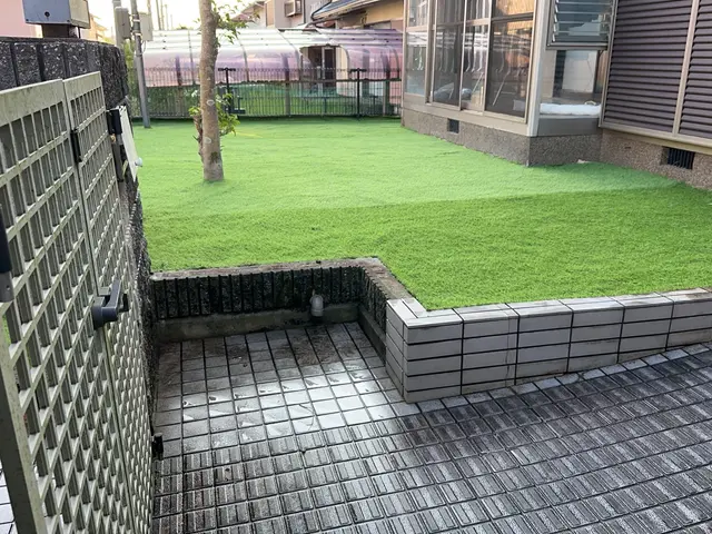 安全な人工芝でお子様と♪サービスの画像