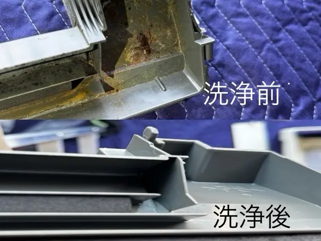 ◆量販店での14年の経験と実績。丁寧に洗浄します。抗菌防カビコート無料施工中サービスの画像