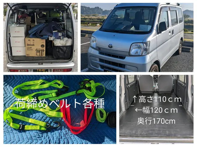 軽バン車で少量単身引越し！非喫煙。荷物積み切りで料金定額。サービスの画像
