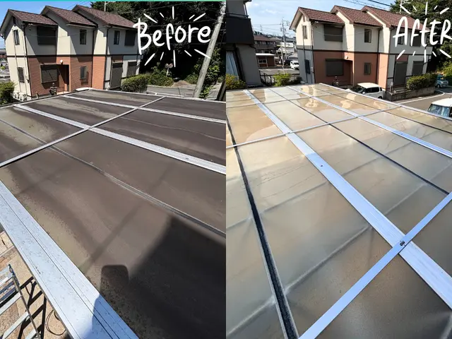 カーポート洗浄★サービスの画像