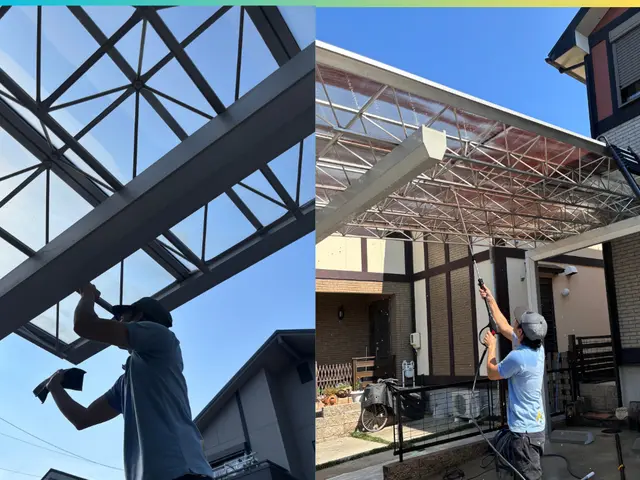 カーポート洗浄★サービスの画像