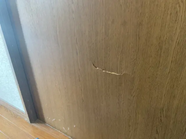 クヨクヨするのは今日でやめに！室内ドア傷や穴　色ハゲなど　なかったことにサービスの画像