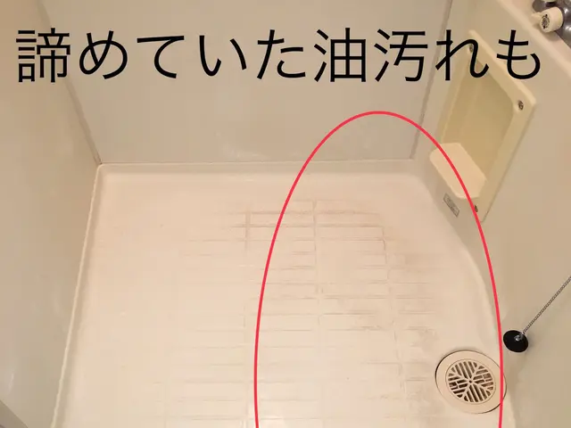 【お風呂浴室クリーニング】普段落とせない汚れも強力洗剤で除去‼︎サービスの画像