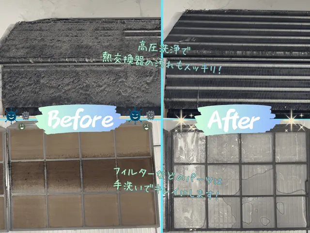 【完全分解可能】手際良いプロの技術と気持良い接客で汚れを一掃！消臭コート無料！サービスの画像