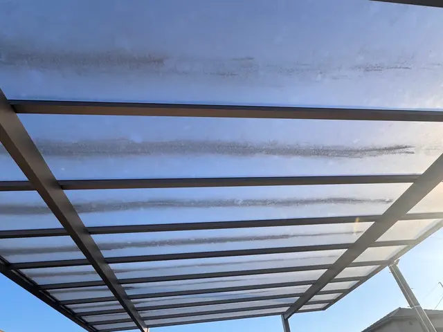 【カーポート洗浄】専用ブラシ／高圧洗浄機／薬剤を使用し徹底洗浄致します！サービスの画像