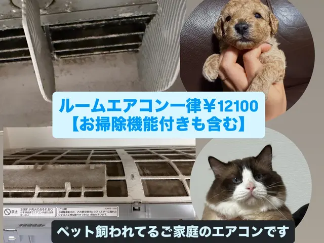 【❀好評のため11月も続行抗菌コート無料❀】◆お掃除機能付きエアコン追加料金0円サービスの画像
