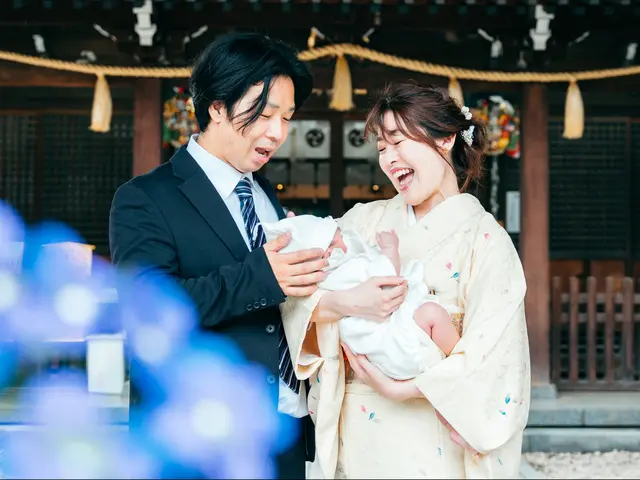 泣いても大丈夫。赤ちゃんペースのお宮参り撮影。