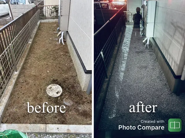 除草、除草剤込み！２０平米以上は割引あり♪防草シート、ウッドチップ可！相談無料♪サービスの画像