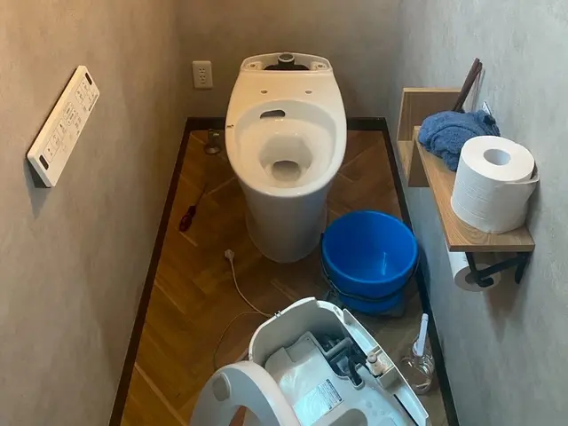 解体して便器の隙間までしっかりクリーニングします！！サービスの画像