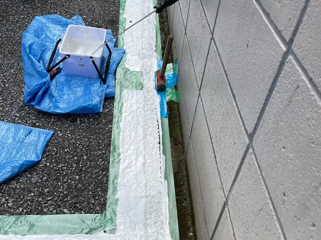 駐車場土間コンクリート塗装及びラインびきサービスの画像