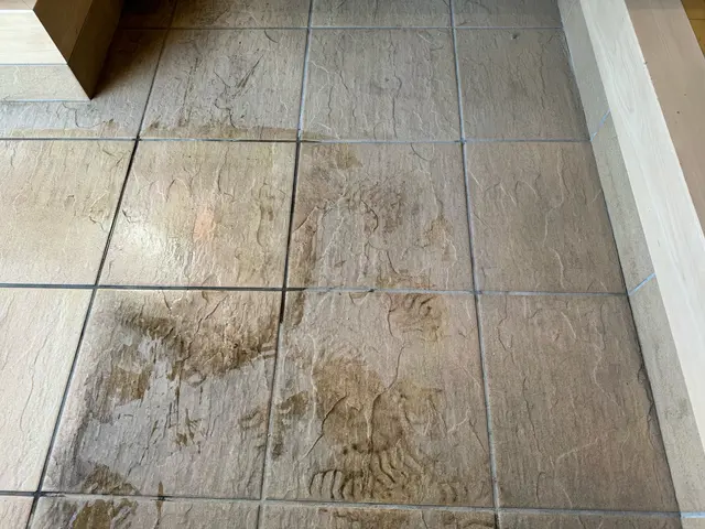 【汚れてきた玄関タイルもリフレッシュ！】◇洗浄清掃後のお手入れ方法お伝えします！サービスの画像