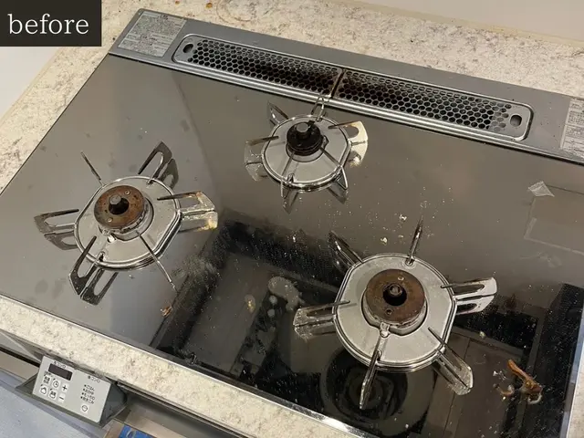 【店長か副店長が必ずお伺い☆】キッチンの油汚れ..徹底除去☆頼んで後悔させませんサービスの画像