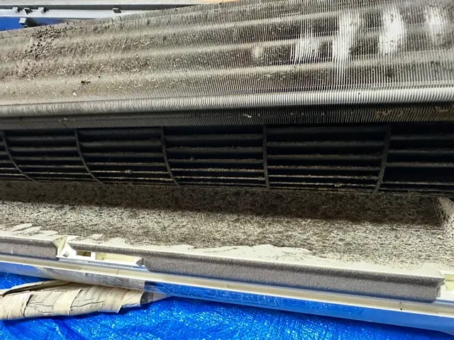 一度取り外したエアコンを会社に持ち帰り、時間をかけて完全分解洗浄致します！サービスの画像