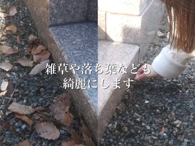 《お花、駐車代込》真心を込めてお墓参り、お掃除致します。雑草も綺麗に致します。サービスの画像