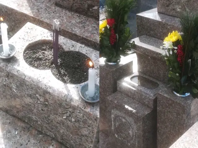 《お花、駐車代込》真心を込めてお墓参り、お掃除致します。雑草も綺麗に致します。サービスの画像