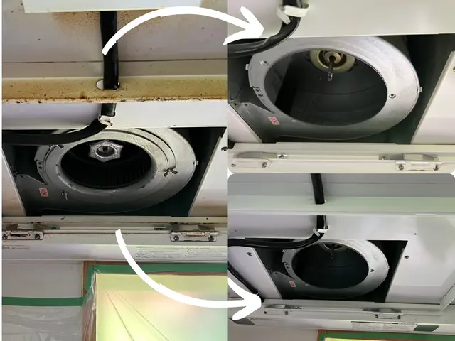 見えない奥までスッキリ洗浄→換気効率アップ☆ベタつき知らずの快適キッチンへ♪サービスの画像