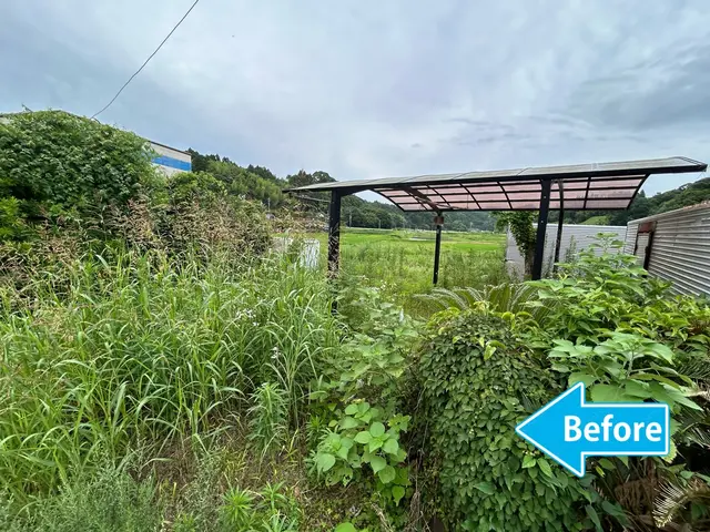 たーぼー店長が直接対応します！　　　　傾斜地から広範囲まで丁寧作業！サービスの画像