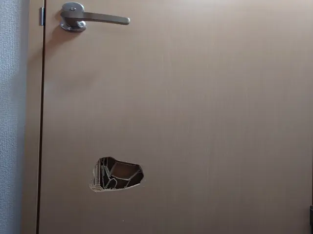 ドアに空いた穴やキズ、綺麗に修復いたしますサービスの画像