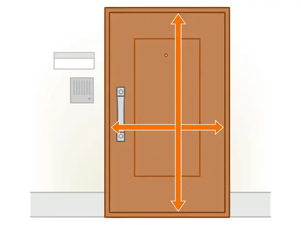 玄関ドアの幅や高さ