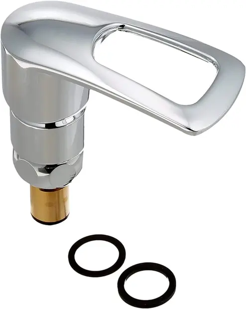 レバー水栓 カクダイ (KAKUDAI) シングルレバー上部。水道のハンドルを 上げ下げレバー式 に交換。793-202