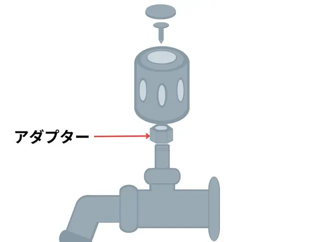水栓のアダプター