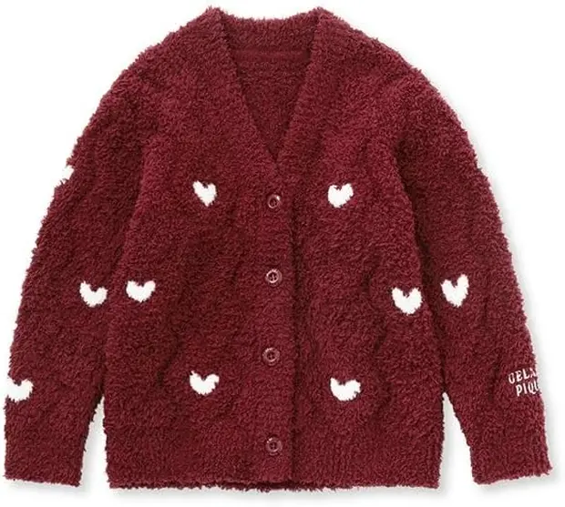 ハートジャガードカーデ PKNT235425