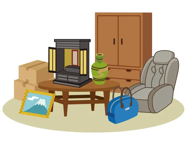 遺品整理を表したイラスト