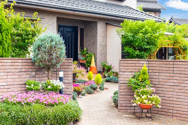 花壇の作り方　レイアウト例