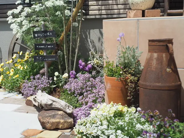 花壇の作り方　レイアウト例