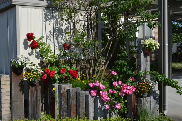 花壇の作り方　レイアウト例