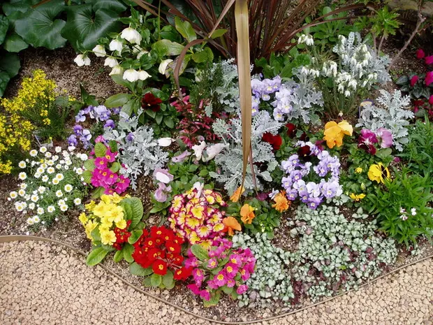 花壇の作り方　レイアウト例