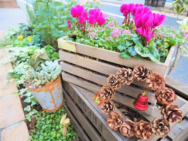 花壇の作り方　レイアウト例