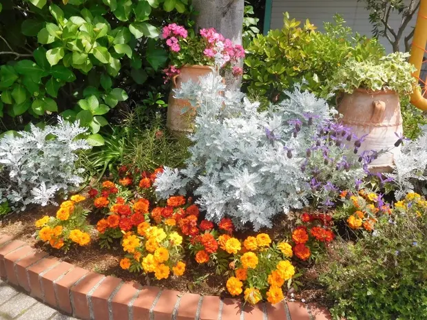 花壇の作り方　レイアウト例